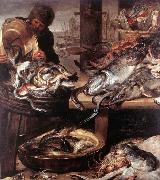 SNYDERS, Frans The Fishmonger Sweden oil painting reproduction
